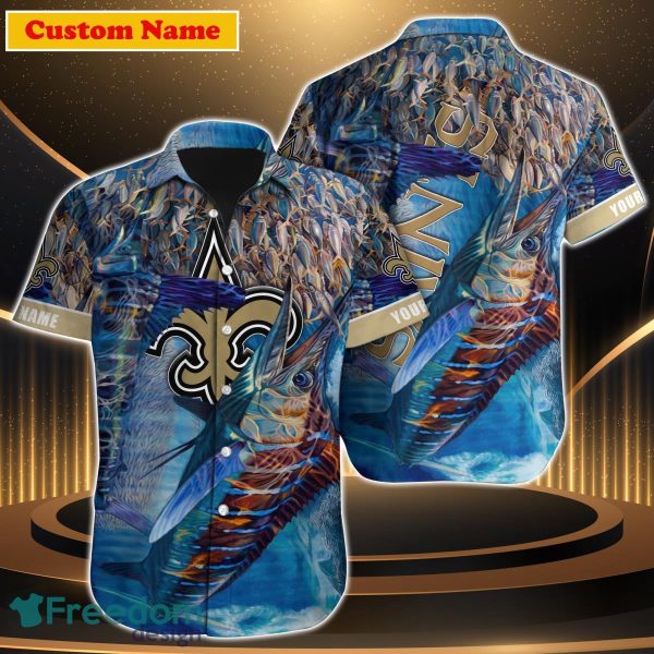New Orleans Saints NFL Custom Name Hawaiian Shirt For Men Women Style Gift For Real Fan