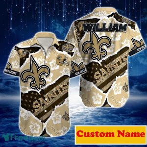 New Orleans Saints NFL Custom Name Hawaiian Shirt For Men Women Unique Gift For Real Fans