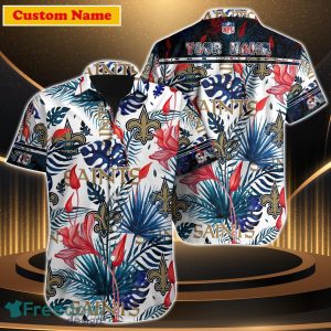 New Orleans Saints NFL Custom Name Hawaiian Shirt Gift For Men Women