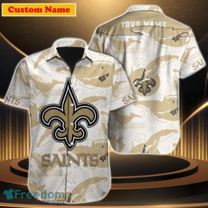 New Orleans Saints NFL Custom Name Hawaiian Shirt Special Gift For Men Women Fans