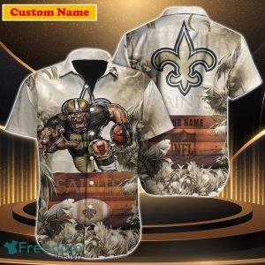 New Orleans Saints NFL Custom Name Hawaiian Shirt Unique Gift For Men Women Fans