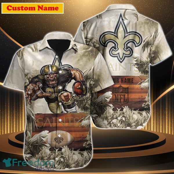New Orleans Saints NFL Custom Name Hawaiian Shirt Unique Gift For Men Women Fans