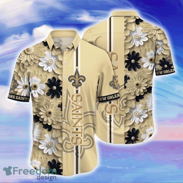 New Orleans Saints NFL Flower Hawaiian Shirt For Men Women Gift For Fans