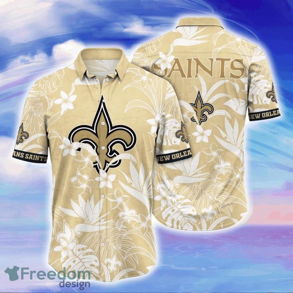 New Orleans Saints NFL Flower Hawaiian Shirt For Men Women Impressive Gift For Fans