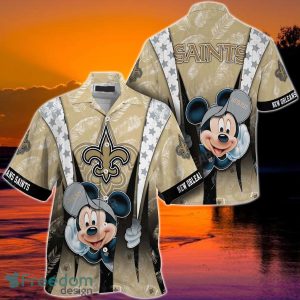 New Orleans Saints NFL Graphic Mickey Hawaiian Shirt