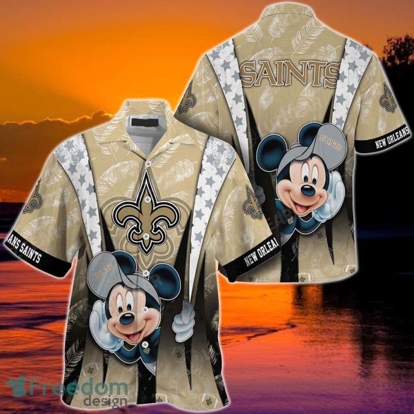 New Orleans Saints NFL Graphic Mickey Hawaiian Shirt