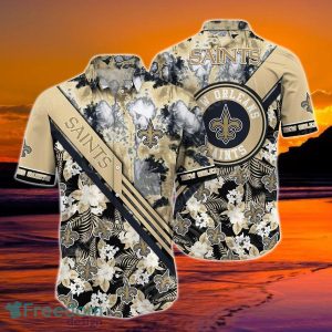New Orleans Saints NFL Hawaiian Shirt Graphic Tropical Pattern New Trend Summer For NFL Football Fans