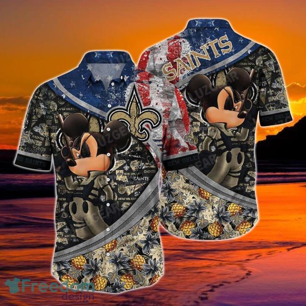 New Orleans Saints NFL Hawaiian Shirt Mickey Graphic New Collection Trending Best Gift For Fans