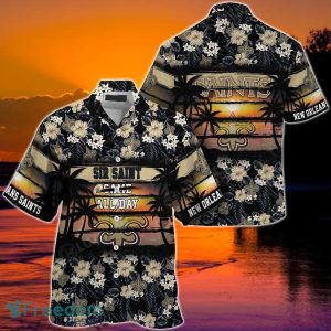New Orleans Saints NFL Summer Hawaiian Shirt Floral Pattern Graphic For Sports Enthusiast
