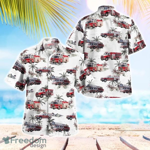 New York Fort Johnson Volunteer Fire Company Hawaiian Shirt Summer Beach Gift