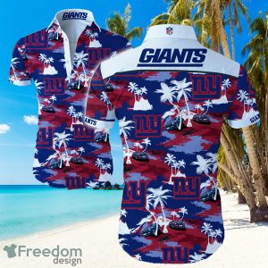 New York Giants Logo Hawaiian Summer Beach Shirt Full Print